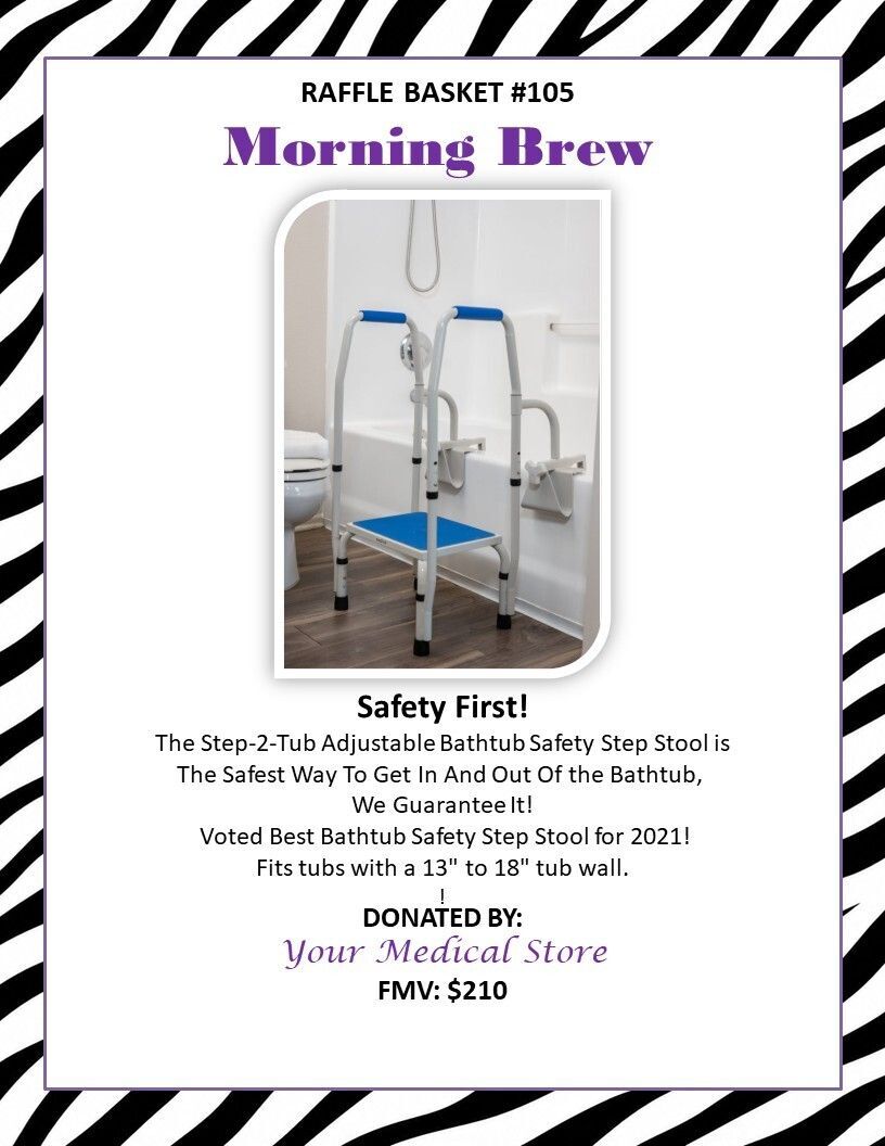 BASKET 105 -- STEP-2-TUB. Safety First! 