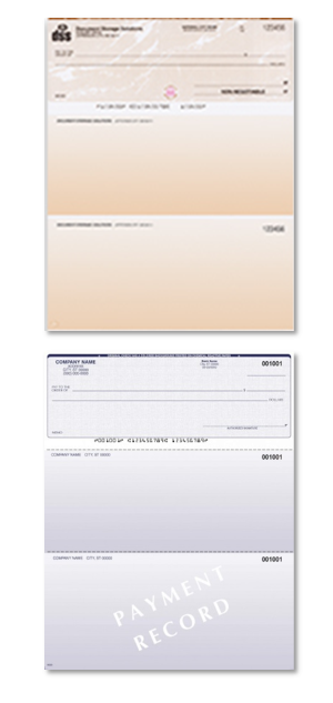 Image of Different Colored Business Checks