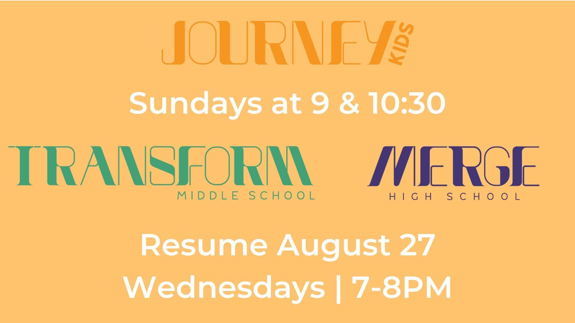 Kids & Student Ministry