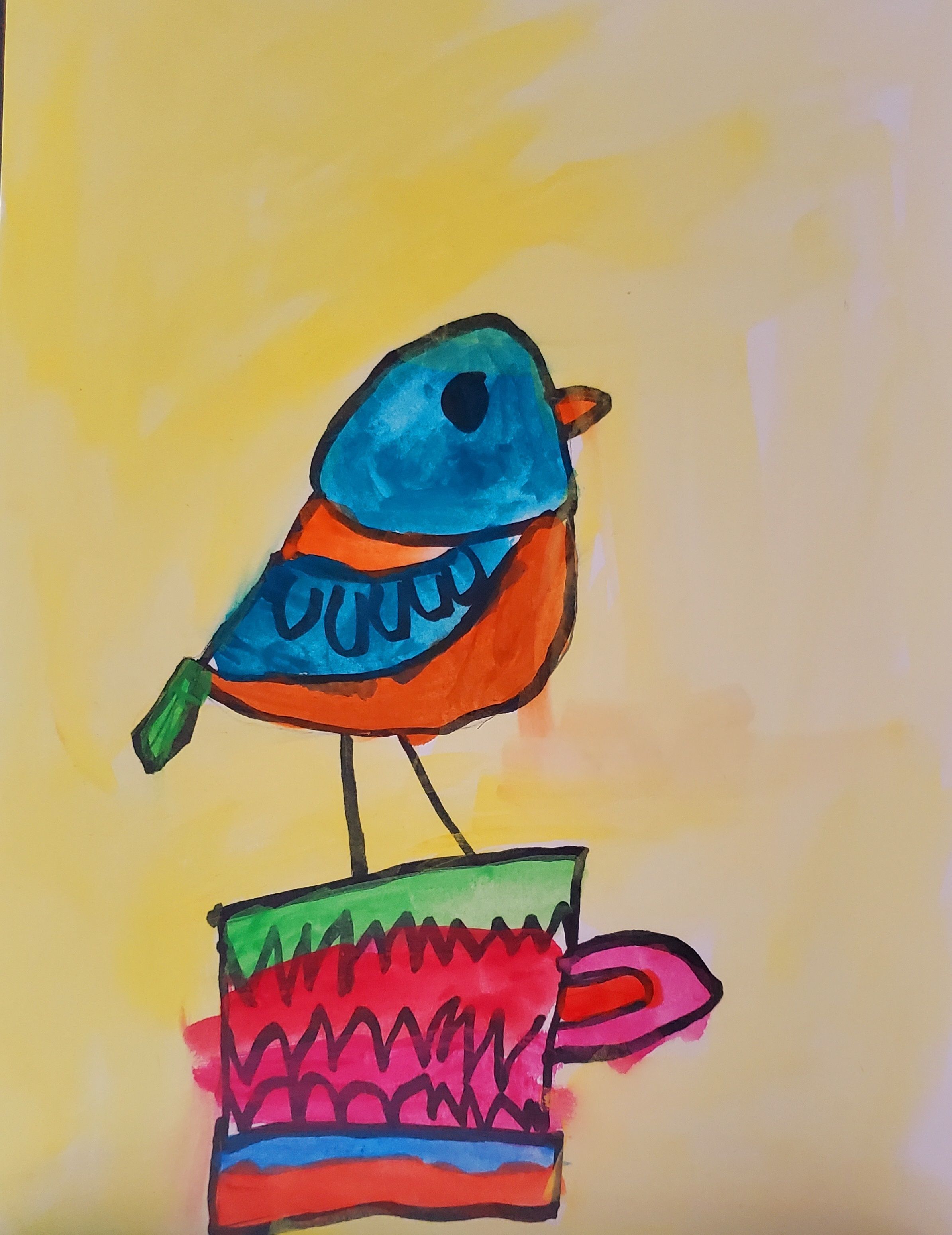 Student artists draw inspiration from the birds