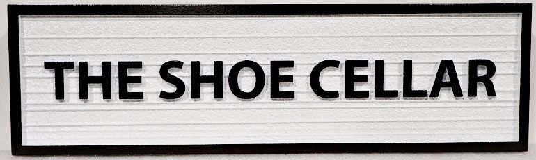 SA28071B - Carved and Sandblasted HDU Sign for "The Shoe Cellar"