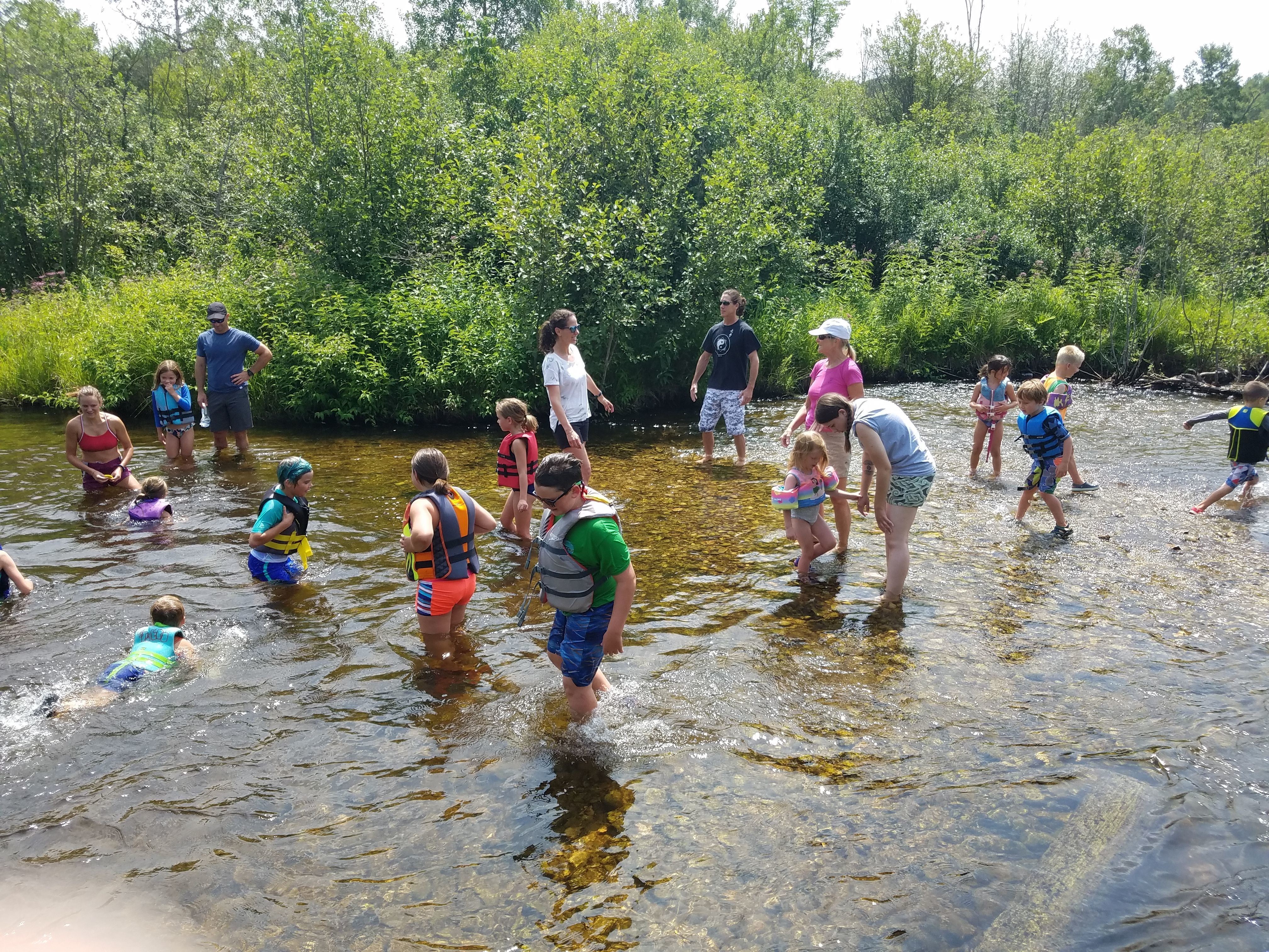 Children learning and playing