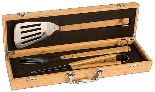 Genuine Bamboo BBQ Gift Set