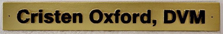 BB11807 - Attractive Nameplate Sign for Doctor of Veterinary Medicine, DVM
