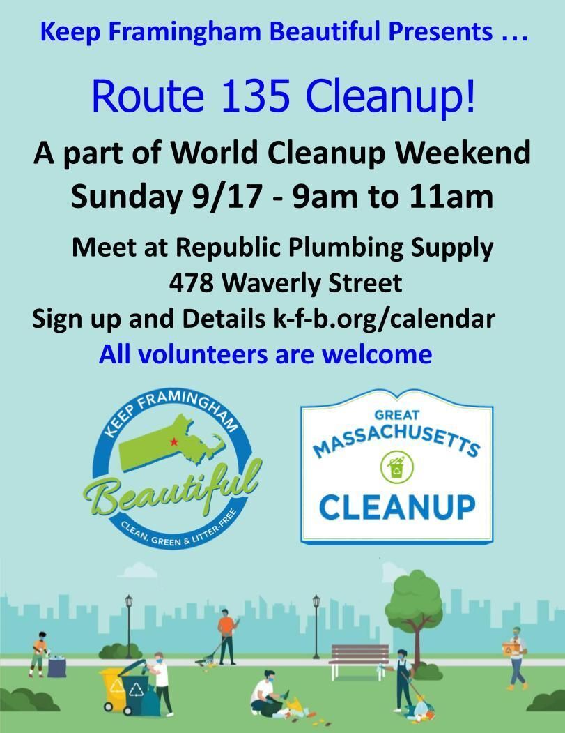 Route 135 Cleanup in Framingham
