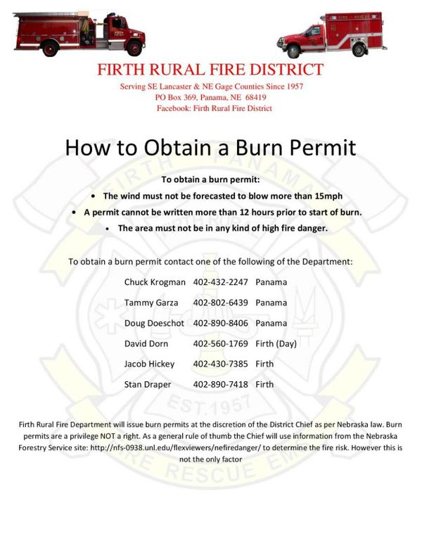 Firth Fire Department Community Village of Firth