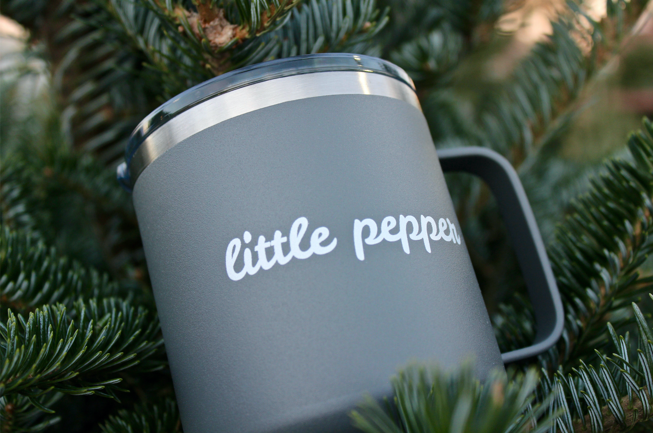 little pepper promotions does drinkware, apparel, totes, and client gifts!