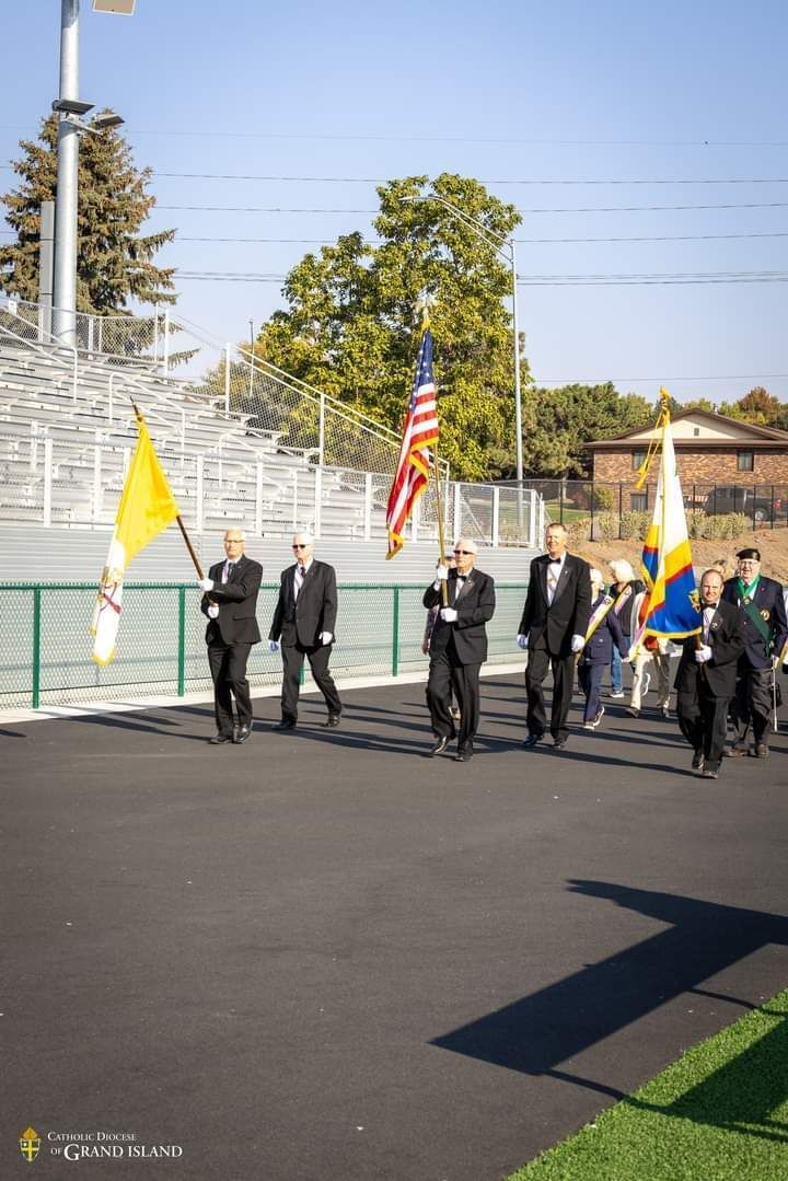 Assembly 609 Leads Dedication of Kearney Catholic High School's Football Field