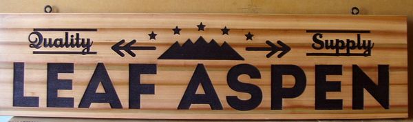 SA28767 - Carved Cedar Wood Sign for Wood Products Supply Store