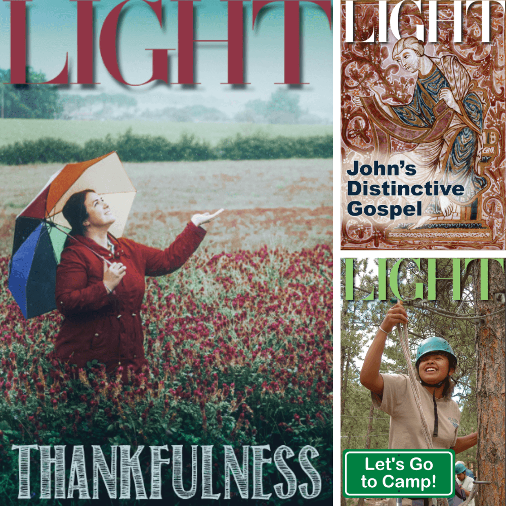 Collage of three Light magazine covers
