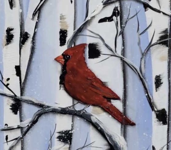 Crimson Visitor Corks & Canvas Class with Linda Paine