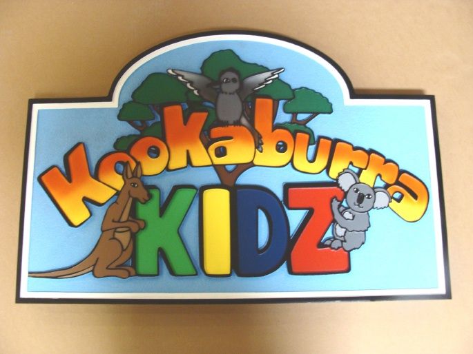 FA15952 - Australian Kookaburra Kids Plaque