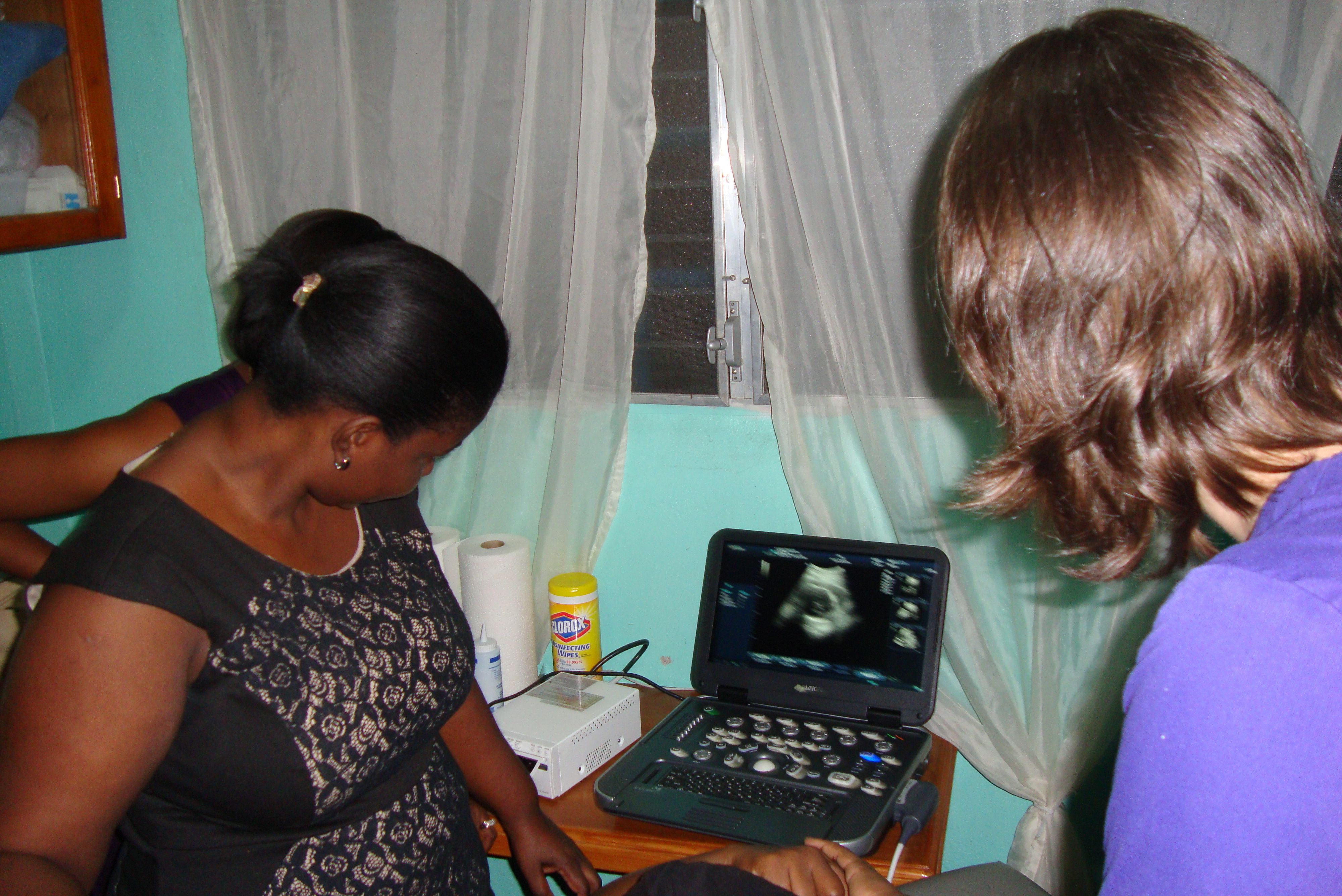 Each doctor received sonography training.