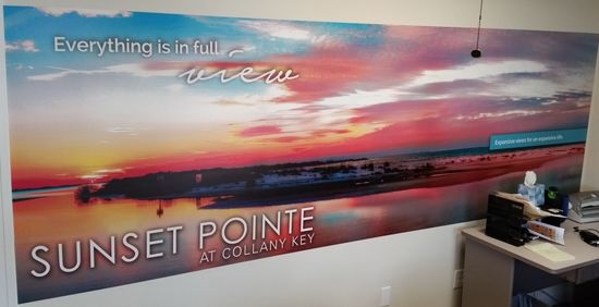 Partial wall graphic by Bayprint
