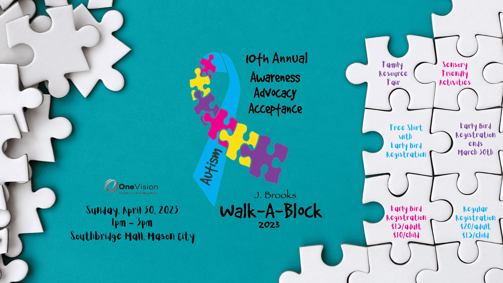 Registration for the 10th Annual J. Brooks Walk-A-Block for Autism Awareness is Now Open!