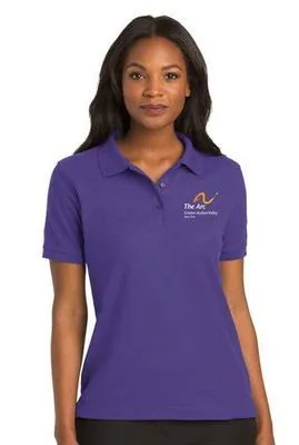 Ladies Navy Polo Shirt - Medium