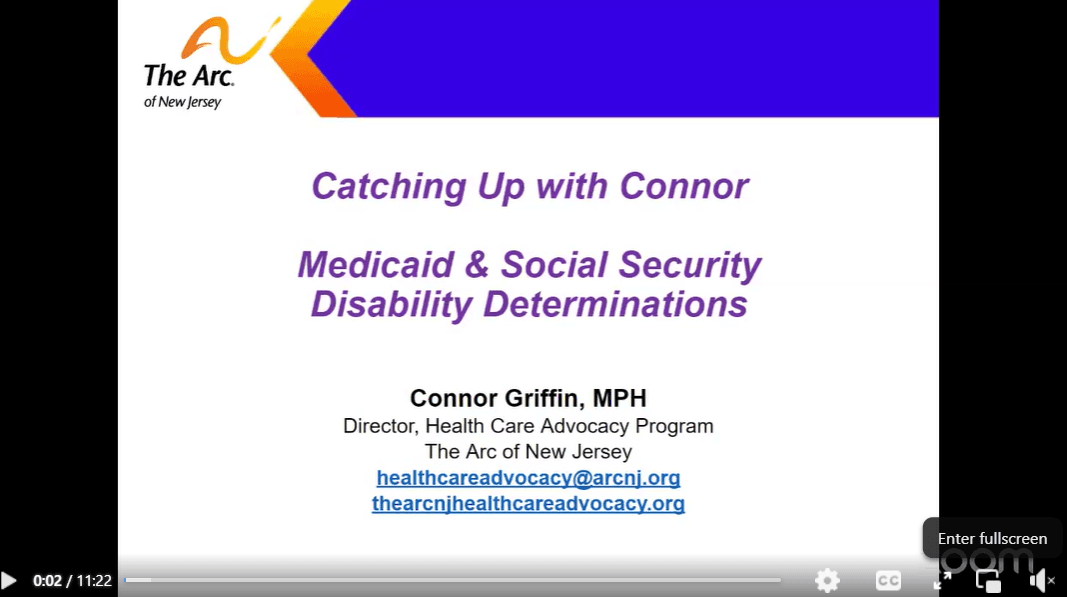 Medicaid & Social Security Disability Determinations Recording