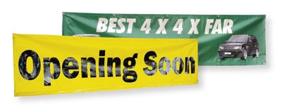 vinyl banners, banners with grommets, toronto vinyl banner printing