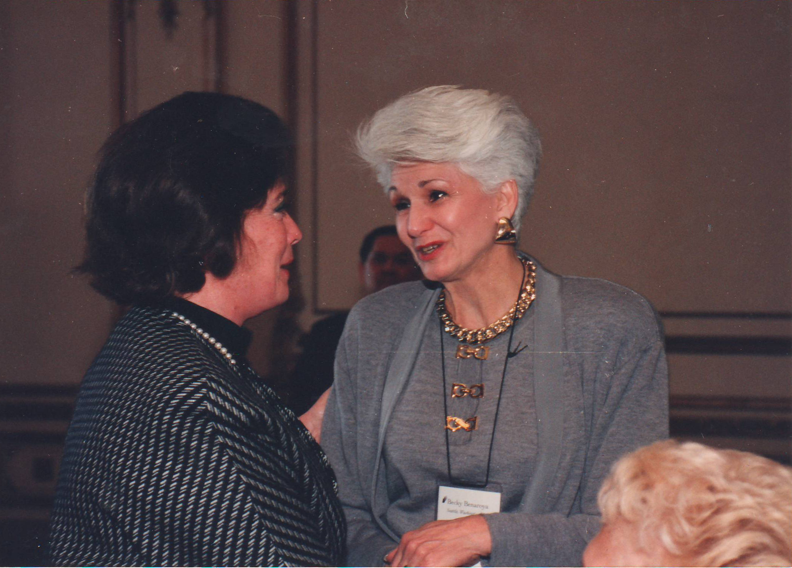 Becky at the International Leadership Conference in San Francisco, October 1993. 