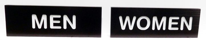 GB16803- Engraved HDU Signs for Men's and Ladies' Restrooms