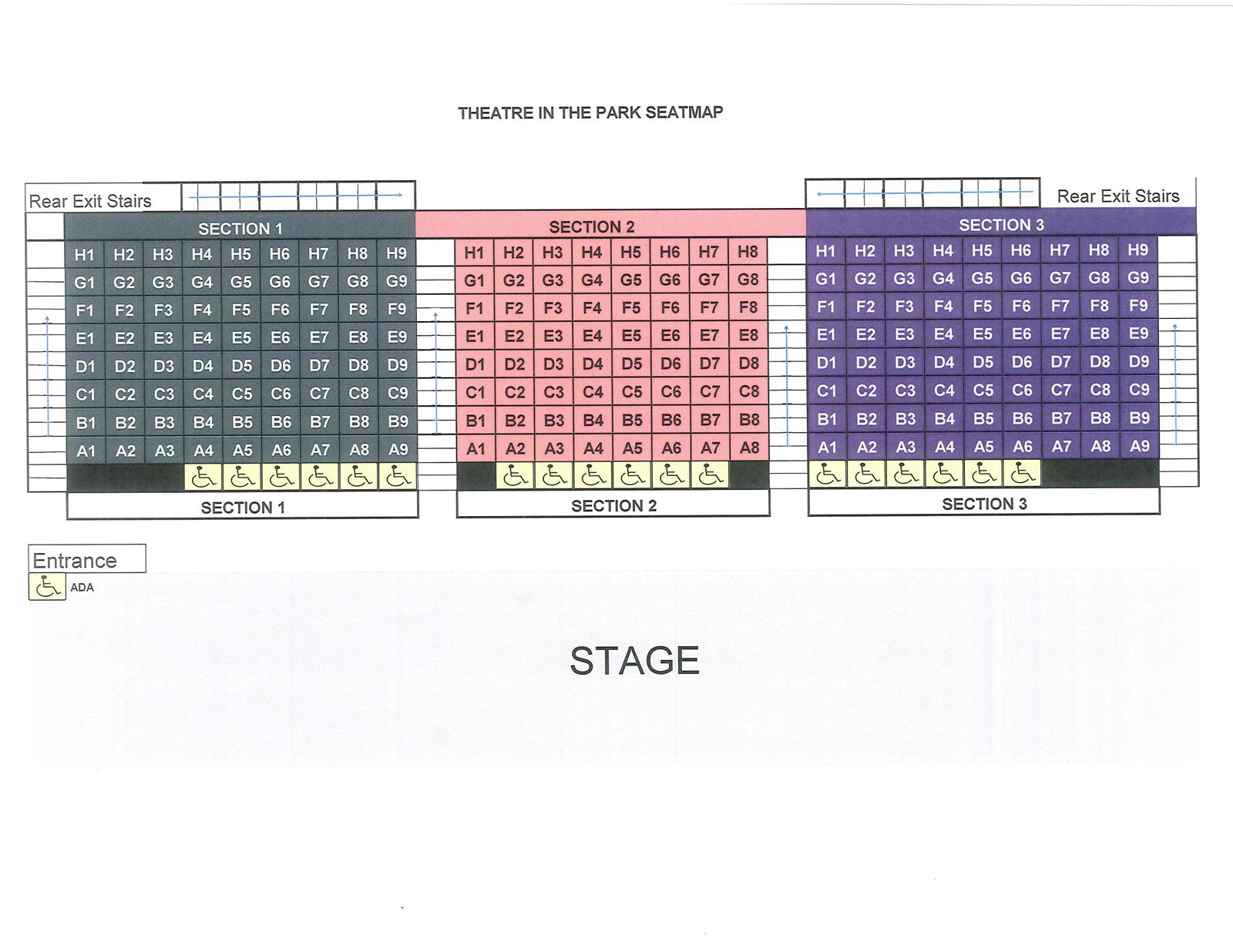 Theatre In The Park Visit Guided Tour and Seat Map