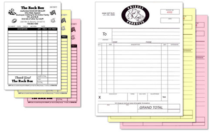5.5" x 8.5" Carbonless NCR Forms