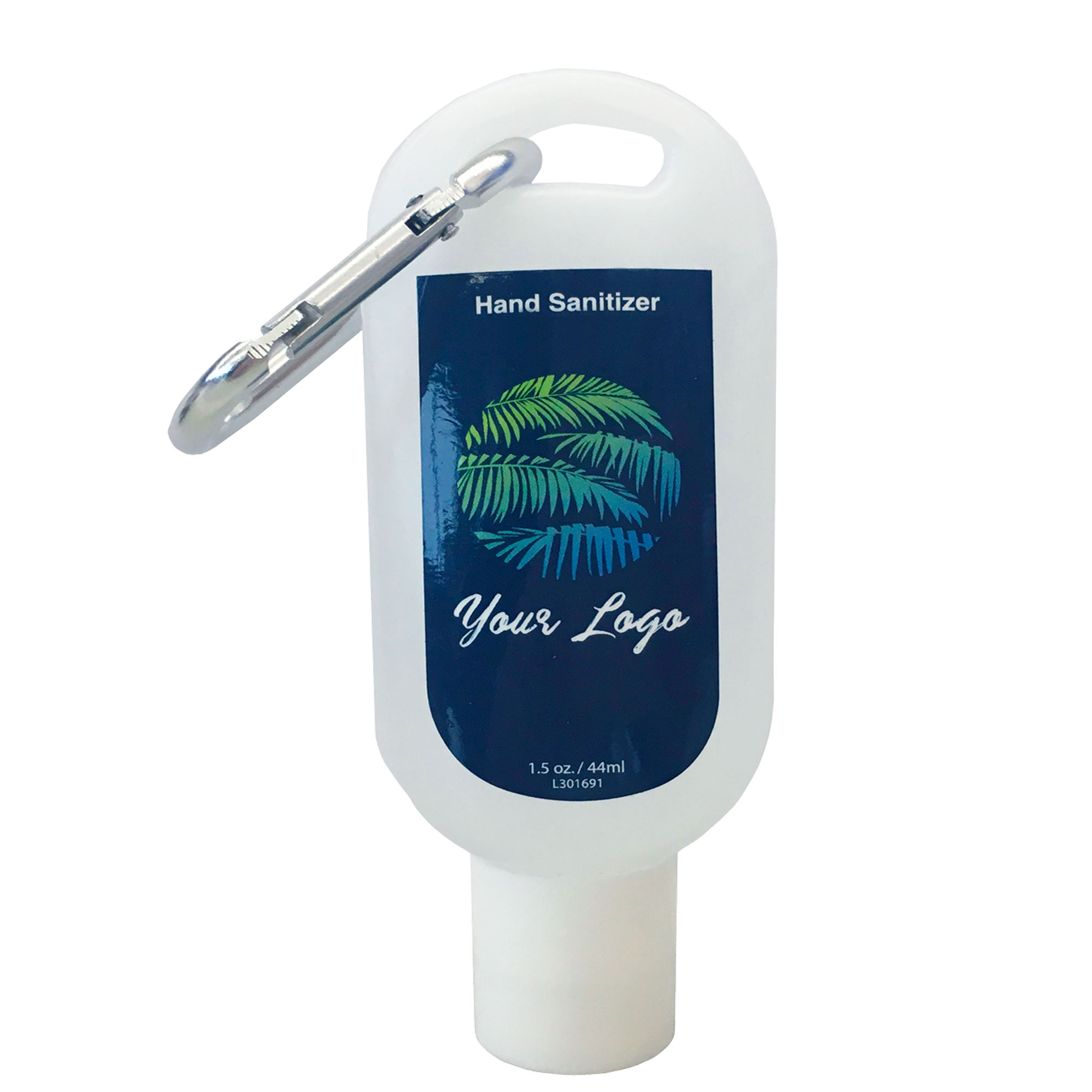 64% Hand Sanitizer Gel Tottle w/ Carabiner