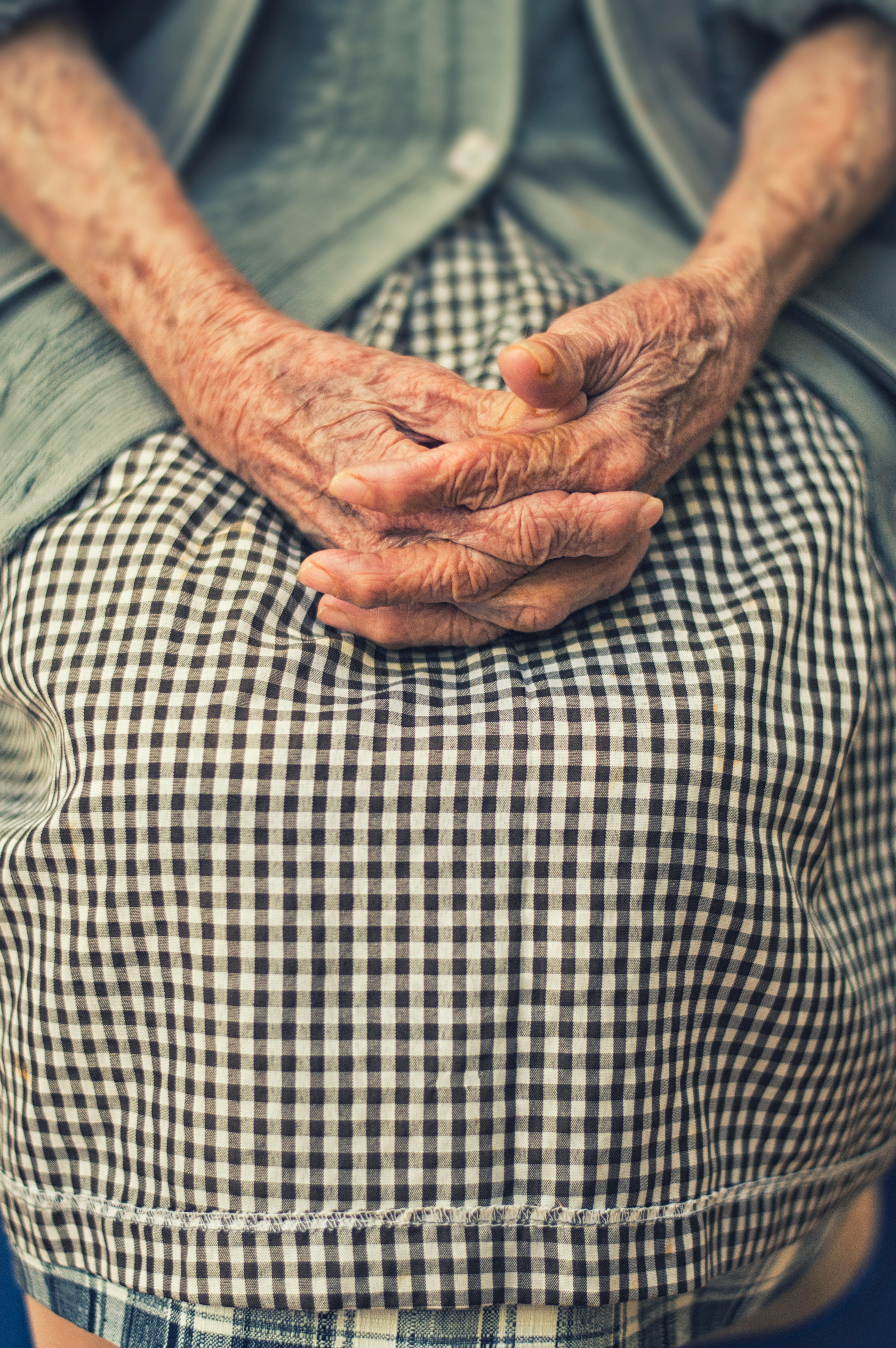 Elder hands