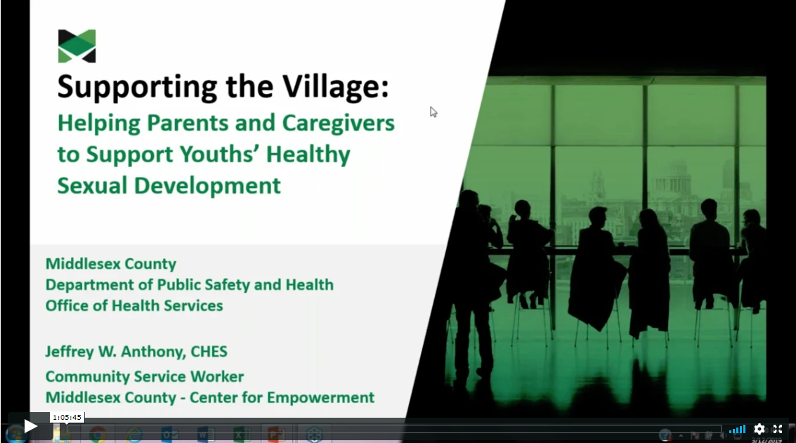 Part 2 - Supporting the Village: Helping Parents and Caregivers to Support Youths’ Healthy Sexual Development (7-12 grade)
