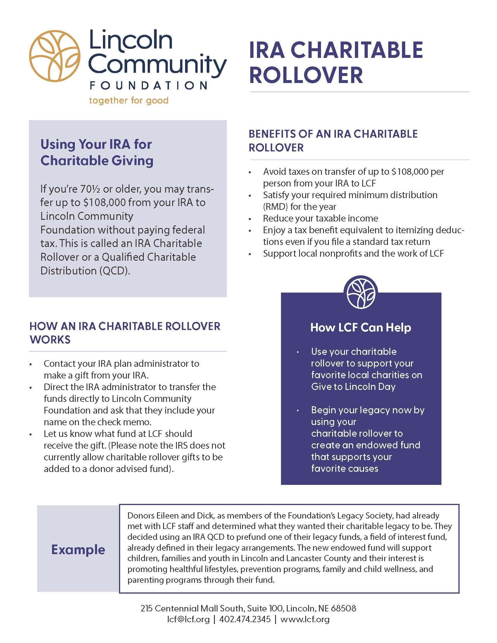 IRA Charitable Rollover