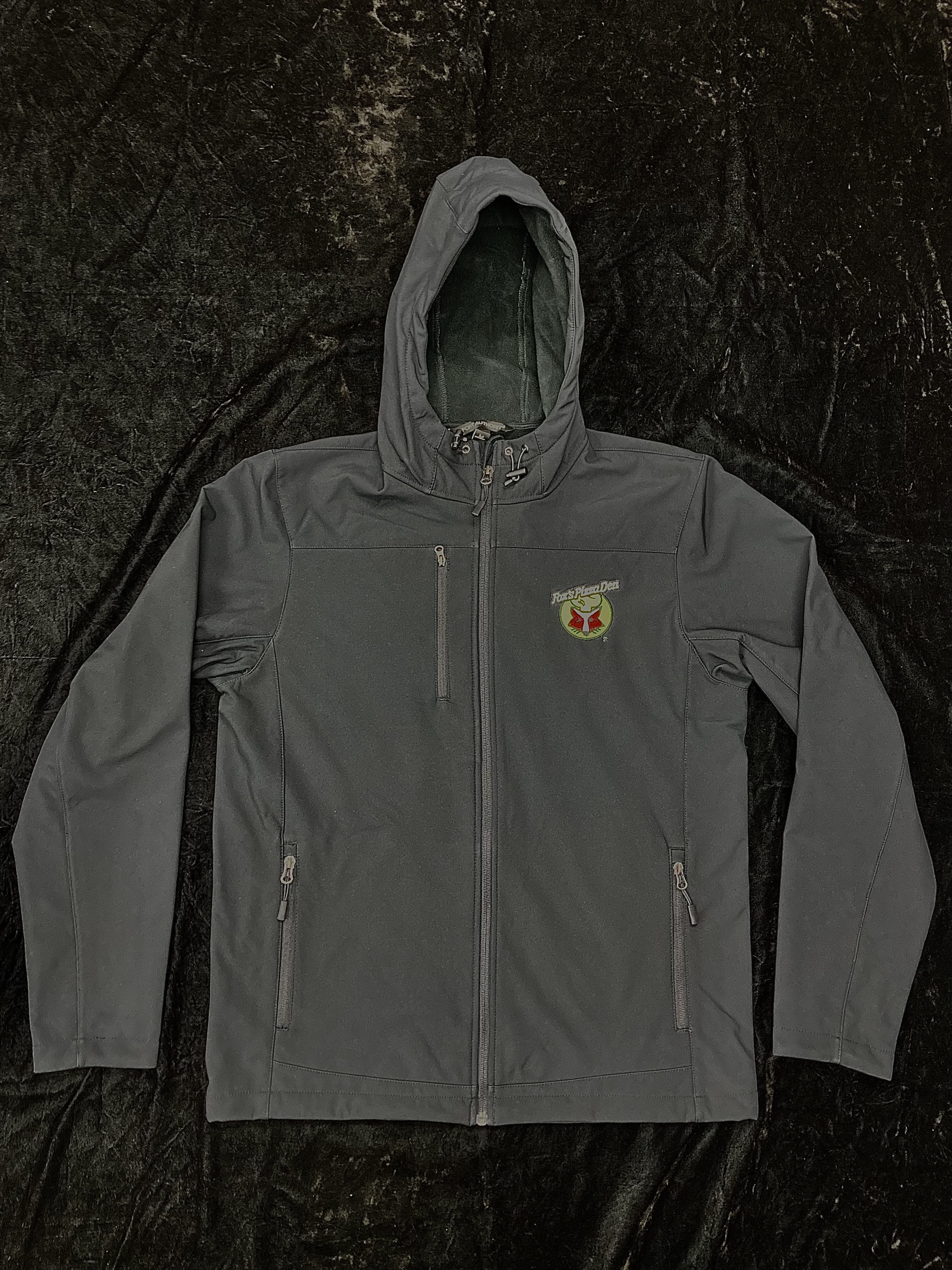 SALE Fox's Logo - Medium Black Full-Zip Jacket