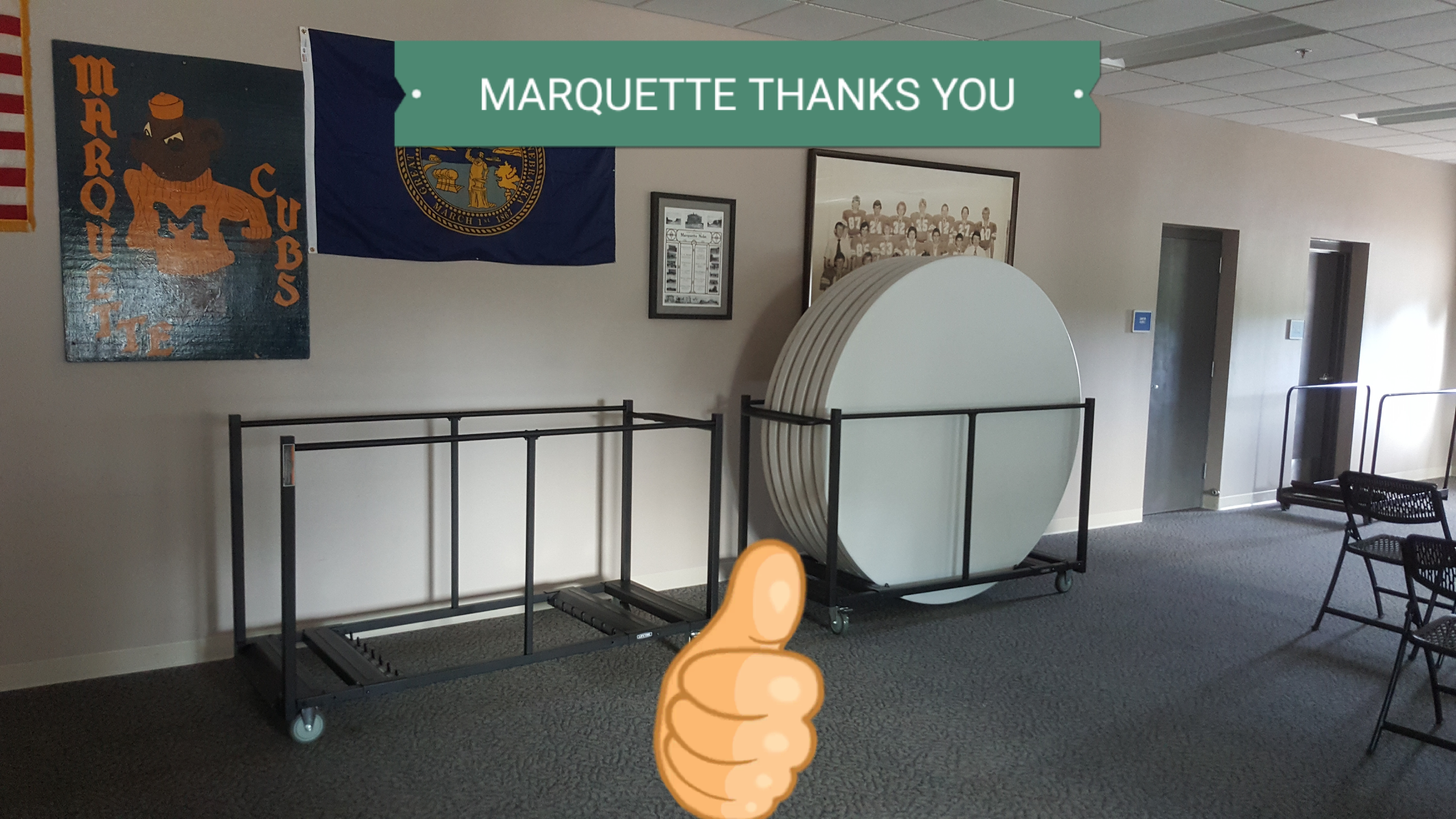 Village of Marquette says "thanks"