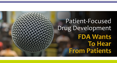 The microphone in this image is a visual reminder of the importance of the patient voice in PSC drug development.
