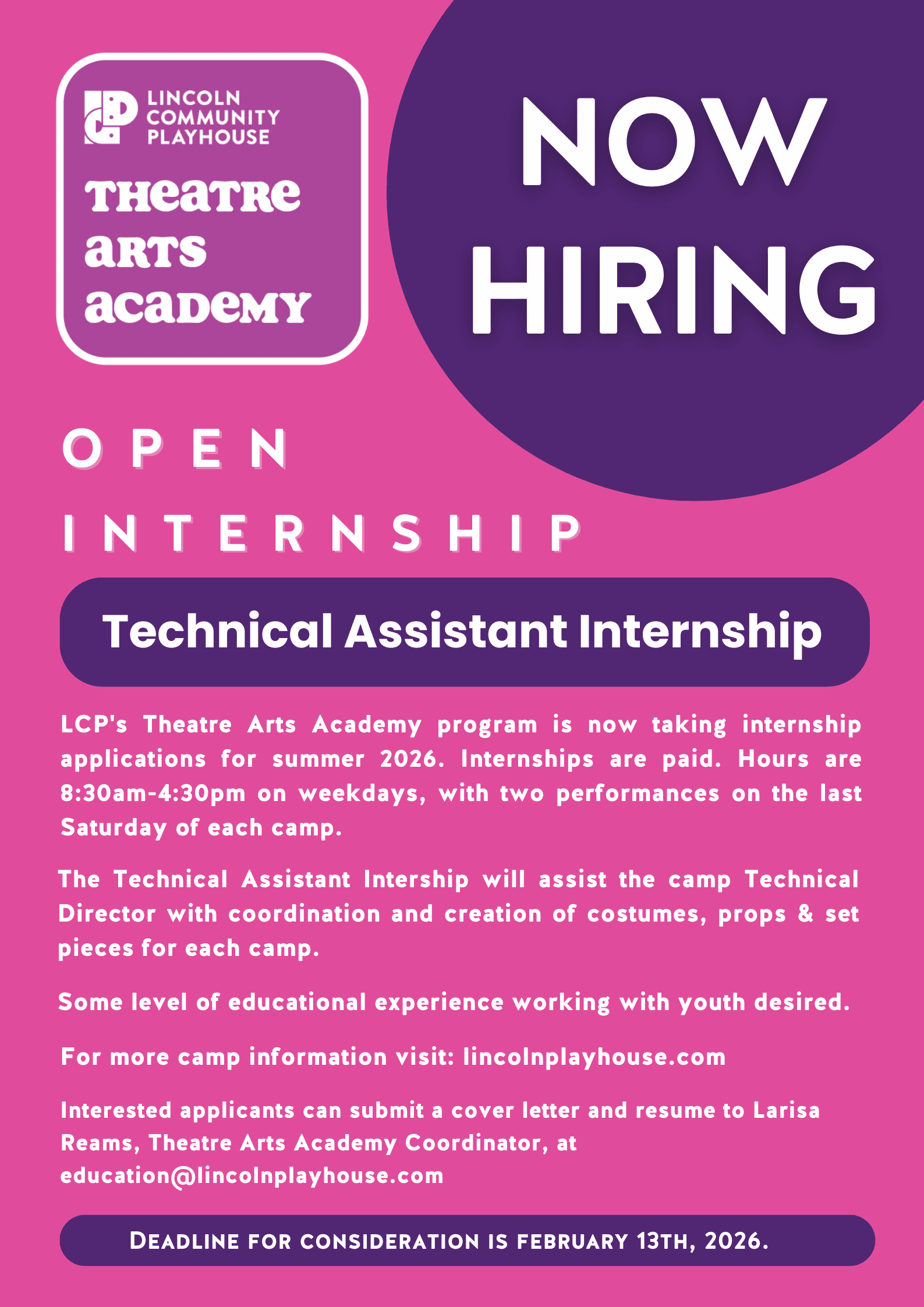 TAA Internship Position