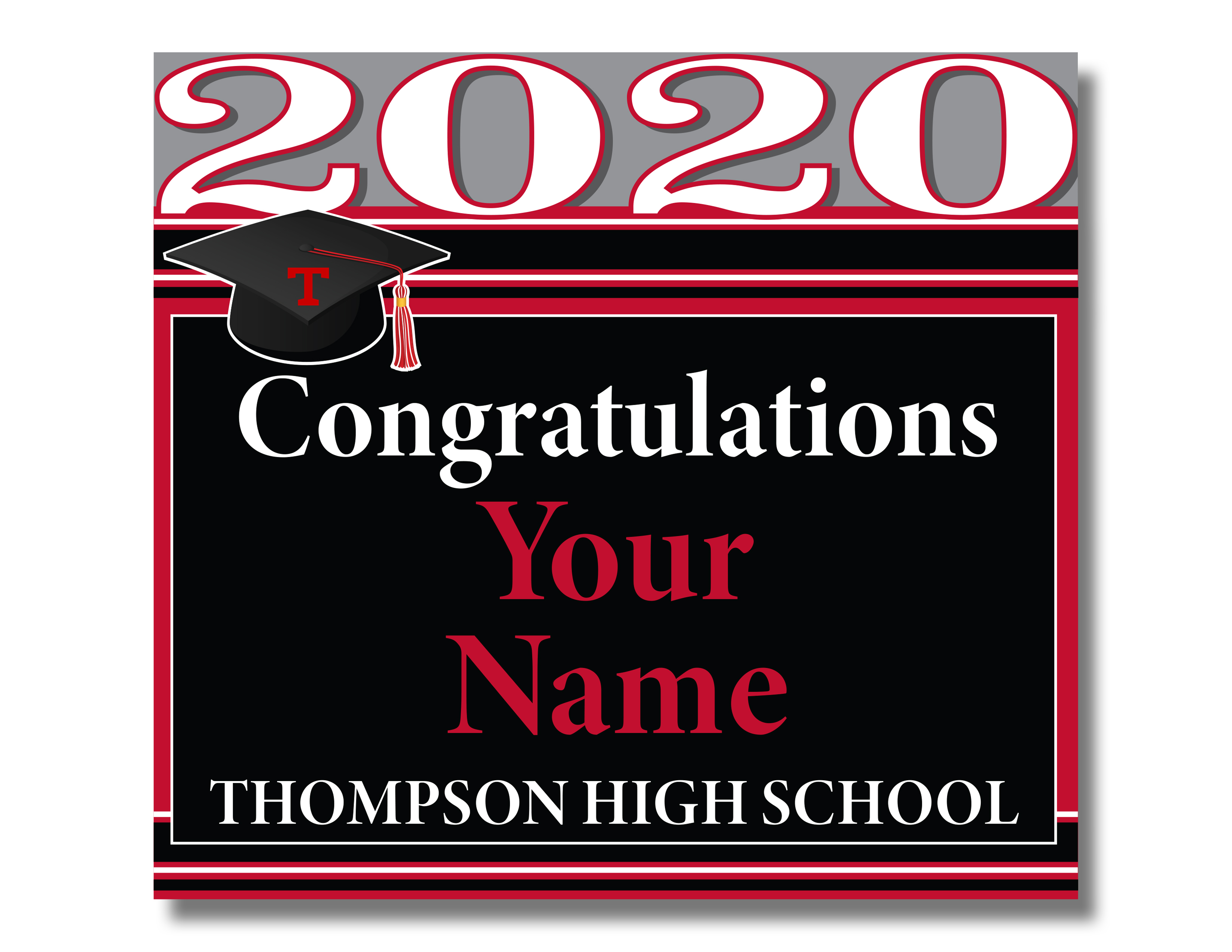 Thompson Warrior Senior 2020 Yard Sign