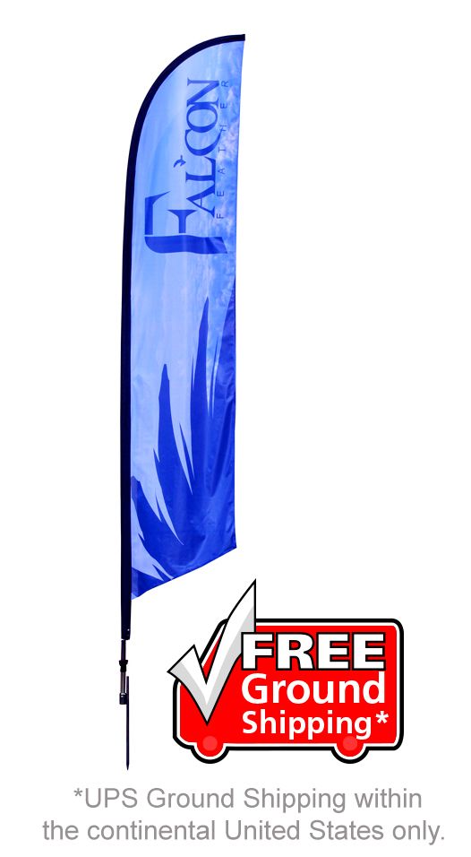 13ft Falcon Banner Stand Single Sided Graphic