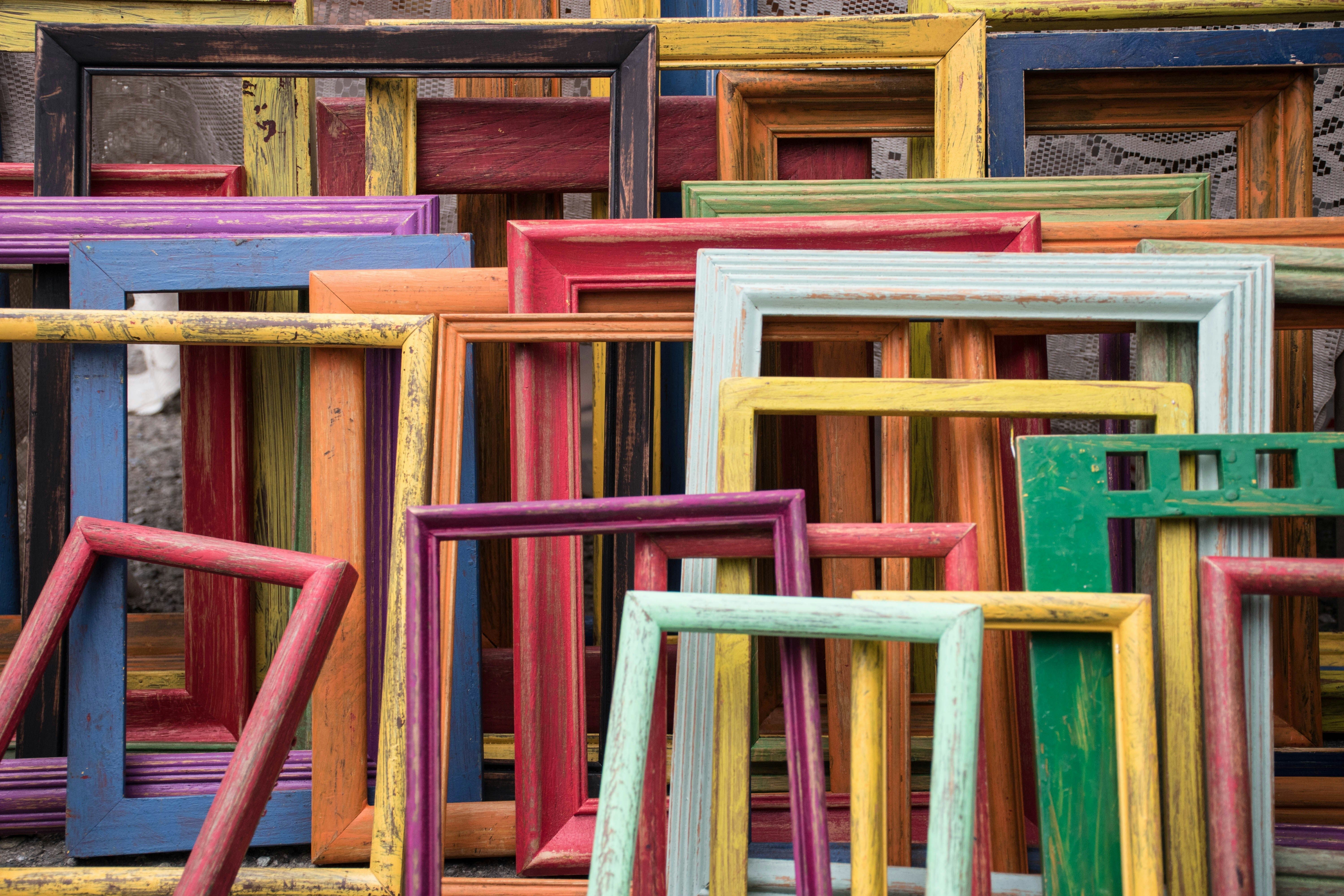 Colorful Frames Stacked