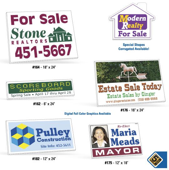 Yard and Real Estate Signs