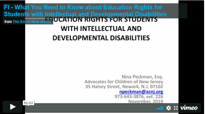What You Need to Know about Education Rights for Students with Intellectual and Developmental Disabilities