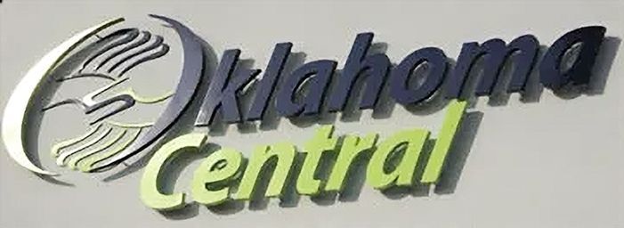  MA3204 - Polished or Painted Flat Aluminum Letters for "Oklahoma Central"