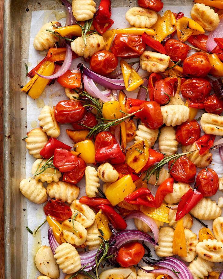 Crispy Sheet Pan Gnocchi & Veggies