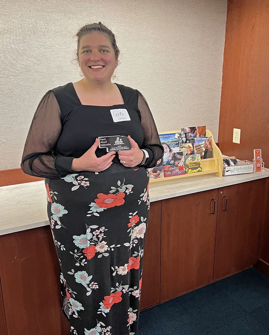 Nebraska Growing Readers awarded Read Aloud Champion award