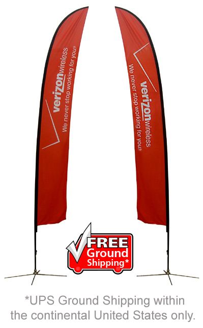 Feather Banner Stand Extra Large Double Sided