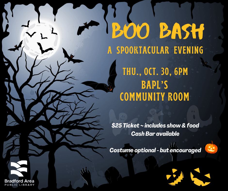 spook grayscale image of bats and tree silhouettes.