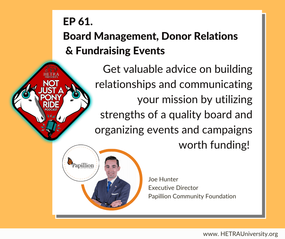 Episode $61: Board Management, Donor Relations & Fundraising Events
