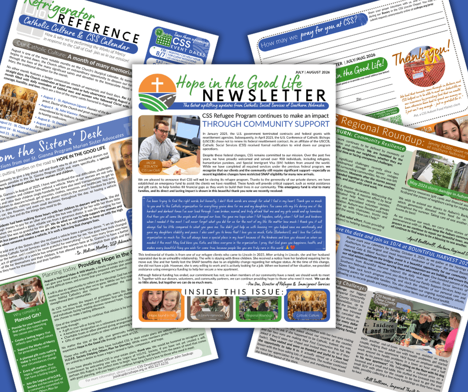 HOPE IN THE GOOD LIFE NEWSLETTER