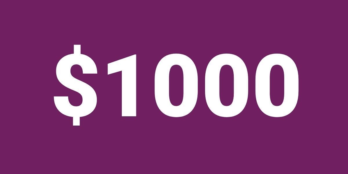 $1000