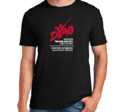 DYAO Black T-shirt X-SMALL (ADULT)