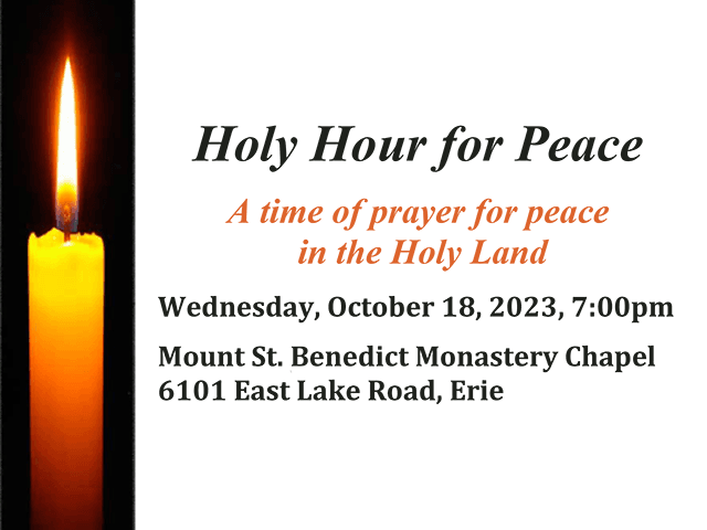 Holy Hour for Peace in the Holy Land