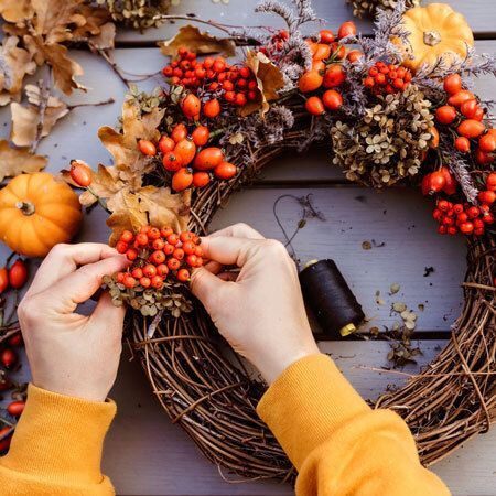 Fall Wreath Making